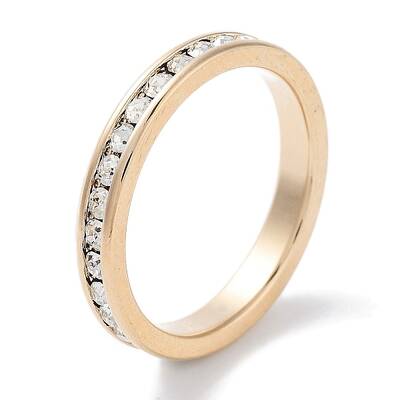 Brass Micro Pave Cubic Zirconia Finger Rings for Women