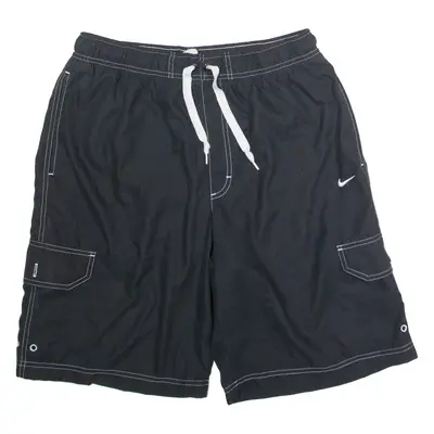 NIKE Mens Swimming Shorts Black L W30