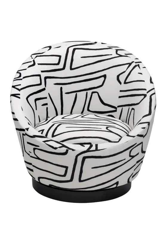 Zebra Print Swivel Accent Chair | Liang & Eimil Ekte