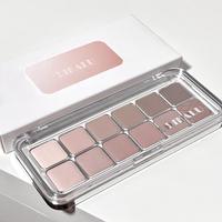12 Colors Matte Eyeshadow Palette, Matte Eyeshadow Makeup Product, High Pigmented Blendable Eyeshadow Powder, Eye Shadow Pale...