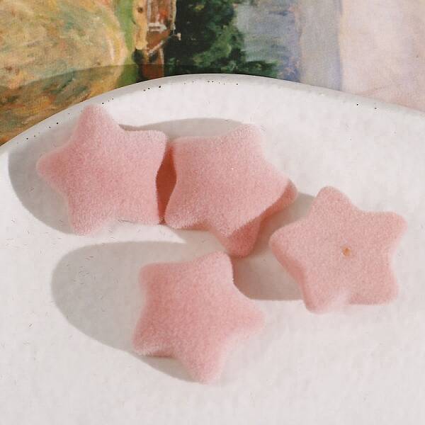 Flocking Resin Cabochons