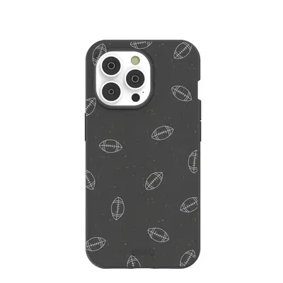Black Football iPhone 14 Pro Case