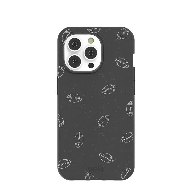 Black Football iPhone 14 Pro Case
