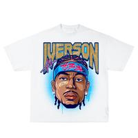 Allen Iverson Inspired Vintage Graphic T-shirt Heavy Cotton Tee Basketball 90 s Styled Shirt Hiphop Vibes Y2K Aesthetic Throw...