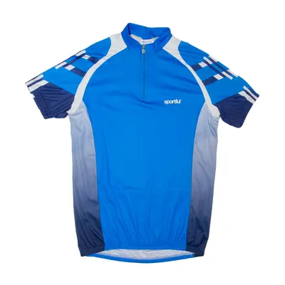 SPORTFUL Cycling Mens Jersey Blue 1/2 Zip XL