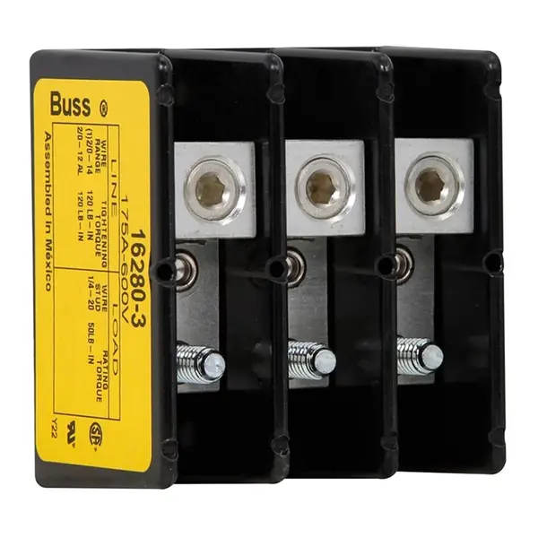 16280-3 Eaton Bussmann Series Power Splicer Block 600Vac 175 A