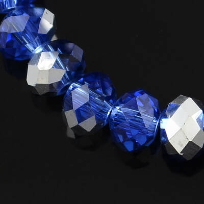 Electroplate Glass Bead Strands