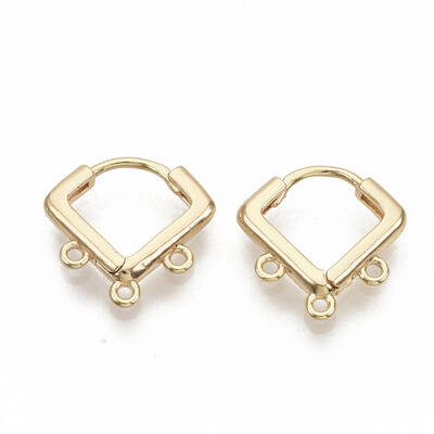 Brass Huggie Hoop Earring Findings