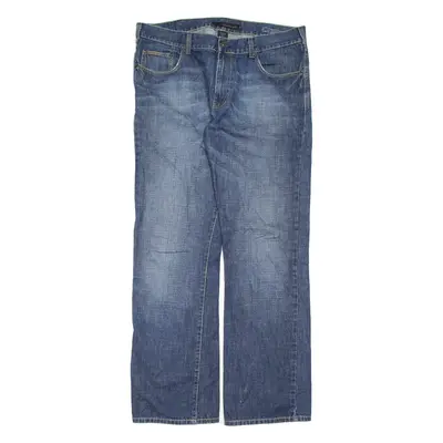 CALVIN KLEIN JEANS Womens Jeans Blue Slim Bootcut Stone Wash W36 L33