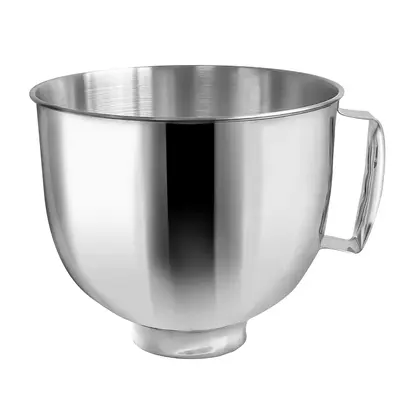 Stainless Steel Bowl for Kitchen Aid Mixer, 1 Count Peanut Butter Mixer Bowl Compatible with Kitchen Aid 4.5-5 Qt Tilt-head...