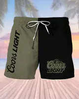 Coors Light Men's Casual Drinking Print Beach Shorts, Gift For Him, Summer Vibes, Summer Shorts, Vacation Shorts, Tropical Sh...