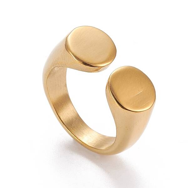 Ion Plating(IP) 304 Stainless Steel Cuff Rings
