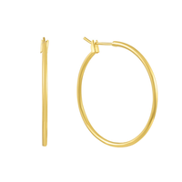 Evry Jewels London Hoops - Minimalist Thin Hoop Earrings, Classic Gold/Silver Plated Everyday Jewelry for Women