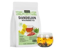 Dandelion Wolfberry Tea Bags,10g*20bags,Natural Kidneys & Liver Health Tea with Dandelion, Chrysanthemum, Wolfberry, Cassia S...