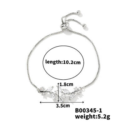 Fashionable European and American Style Rhinestone Slider Bracelets