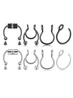Punk Style Stainless Steel Fake Nose Rings, Fall Outfits, Fall Freshness, Magnetic Fake Septum Nose Rings, Fashion Accessorie...