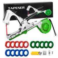 Plant Tying Machine Plant Tapener, Garden Tape Tool with 15 Rolls Tapes and 10000pcs Staples, Plant Tape Gun Tying Tape Tool ...