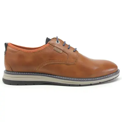 Pikolinos Canet M7V-4138 Leather Men's Lace Up Shoes - Brandy - Size:US 8 Men