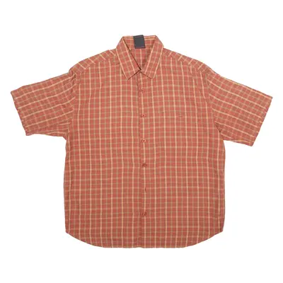 MAMMUT Mens Shirt Orange Check M