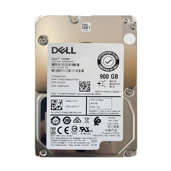 0XTH17 Dell 900GB 12Gb/s SAS 15000 2.5-Inch Hard Drive