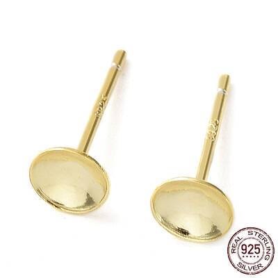 925 Sterling Silver Stud Earring Findings