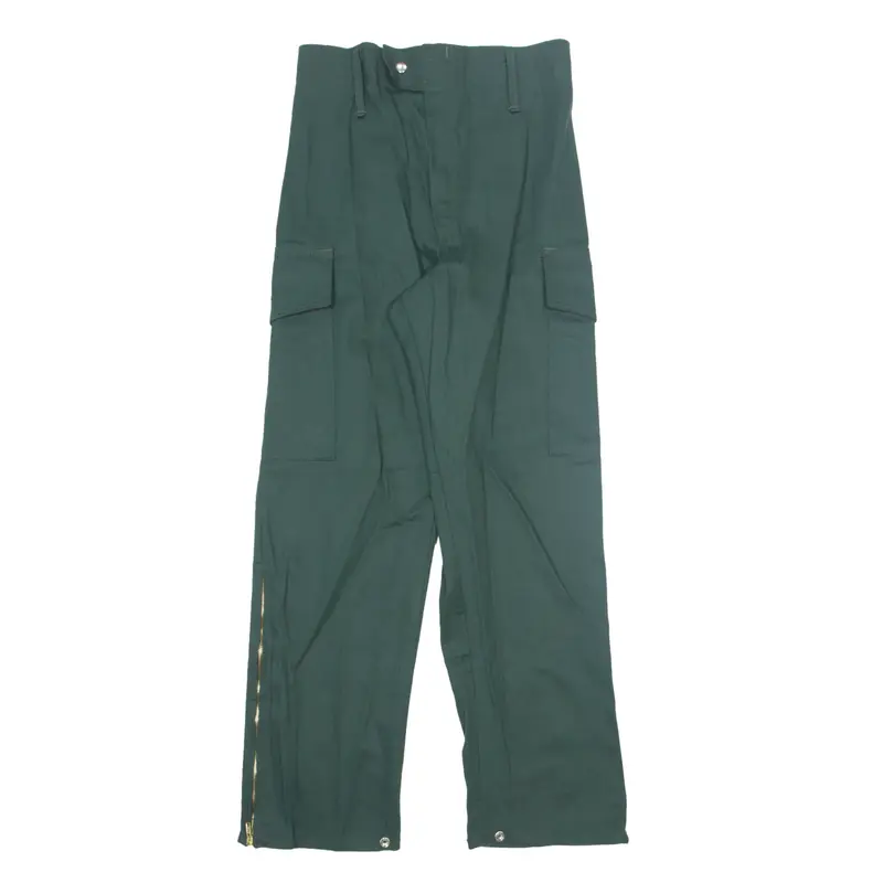 MIFFIN VALLEY APPAREL Cargo Trousers Green Regular Straight Mens W28 L30