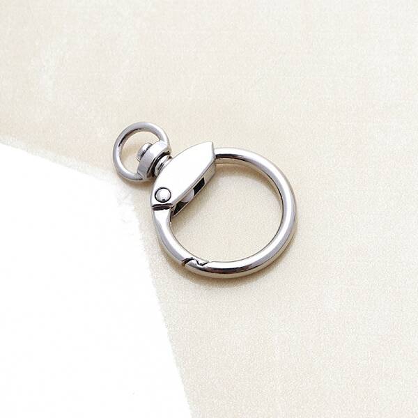 Alloy Ring Swivel Clasps