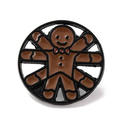 Christmas Theme Gingerbread Enamel Pins