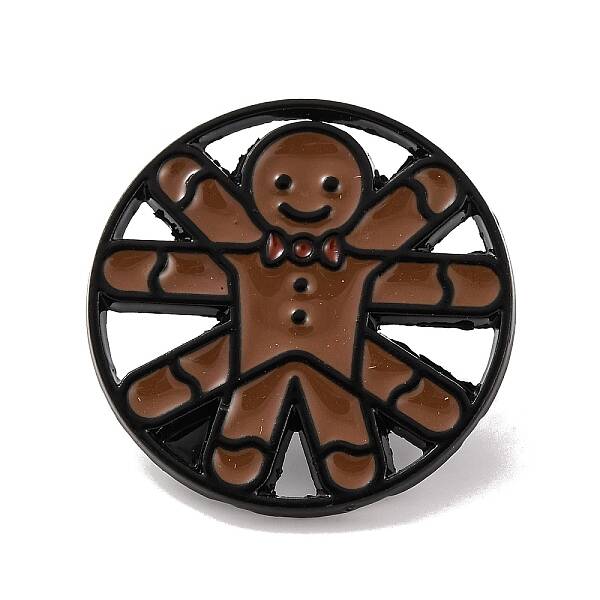 Christmas Theme Gingerbread Enamel Pins