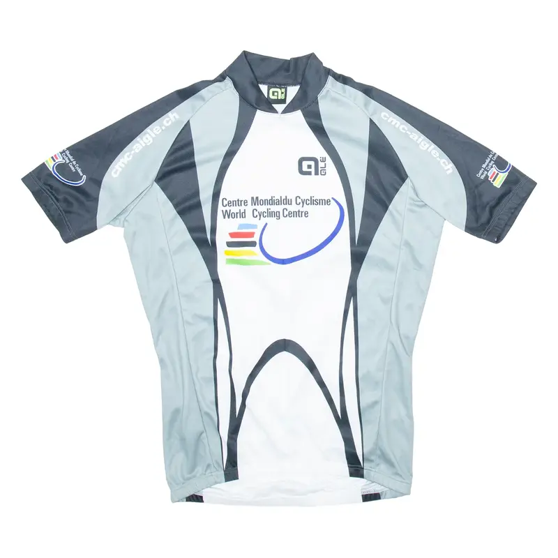 ALE Full Zip Cycling Mens Jersey Grey 1/4 Zip M