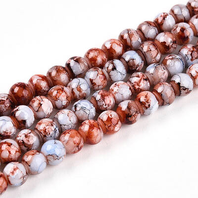 Baking Painted Glass Beads Strands