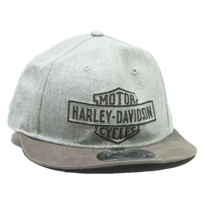 HARLEY DAVIDSON Mens Snapback Cap Grey Wool M