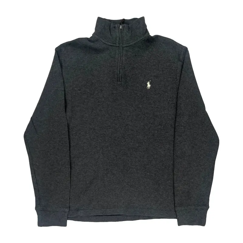 Estate Rib Polo Ralph Lauren 1/4 Zip - Small Grey Cotton