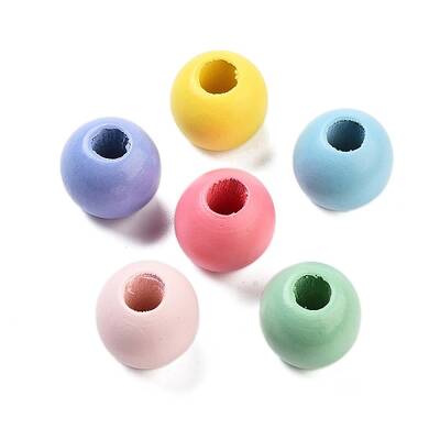 Wood European Beads