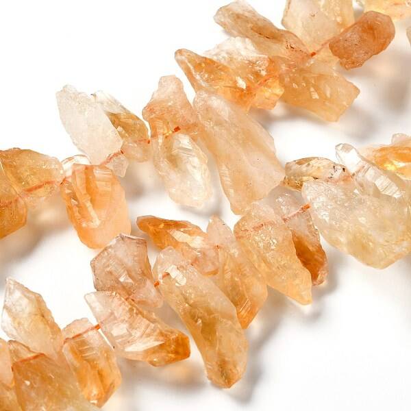 Rough Raw Natural Citrine Beads Strands