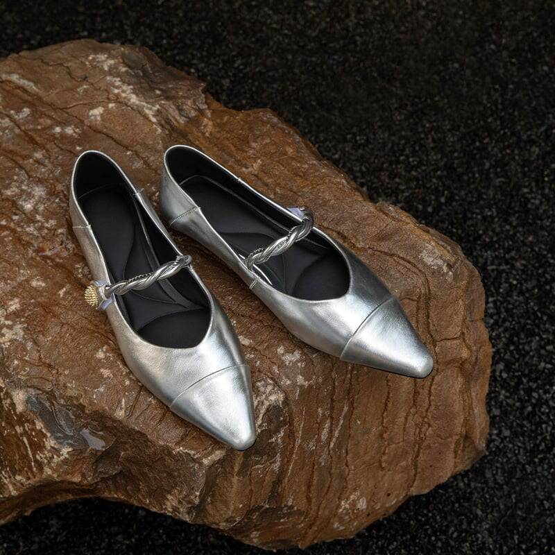 CHIKO Aubrianna Pointy Toe Block Heels Mary Jane Shoes