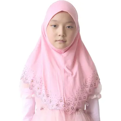Girls/Children Hijab Scarf Headscarf Wrap Muslim with Czech