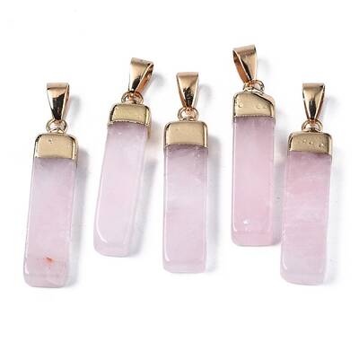 Natural Rose Quartz Pendants