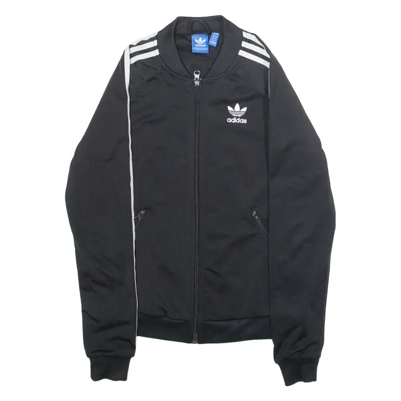 ADIDAS ORIGINALS Womens Track Jacket Black UK 8