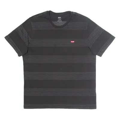 LEVI'S Striped Mens T-Shirt Grey M