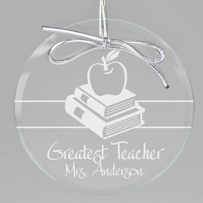 Teacher Keepsake Ornament - Circle