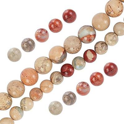2 Strands 2 Styles Natural Aqua Terra Jasper Beads Strands