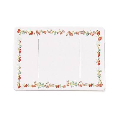 Rectangle Paper Hair Clip Display Cards