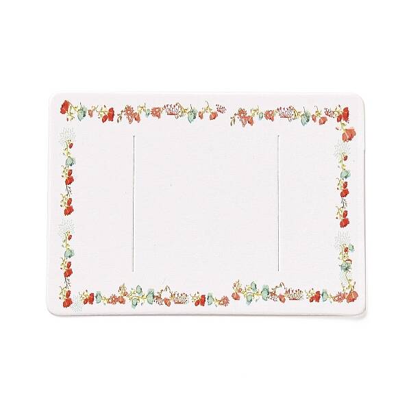 Rectangle Paper Hair Clip Display Cards
