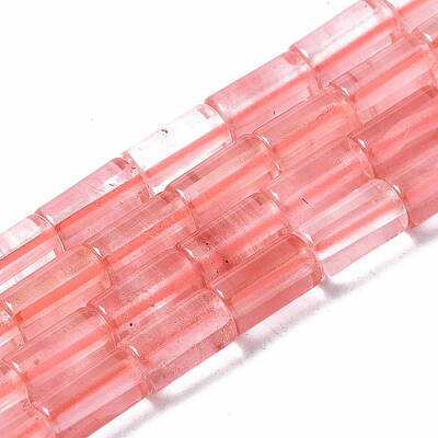 Cherry Quartz Glass Beads Strands