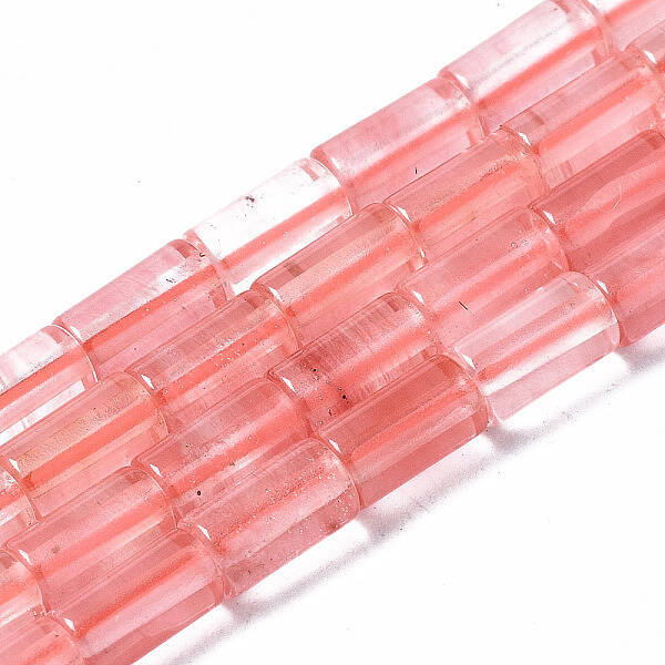 Cherry Quartz Glass Beads Strands