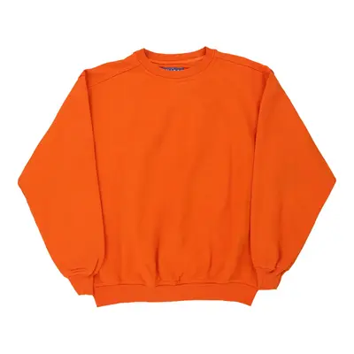 Pluma Russell Athletic Sweatshirt - XL Orange Cotton Blend