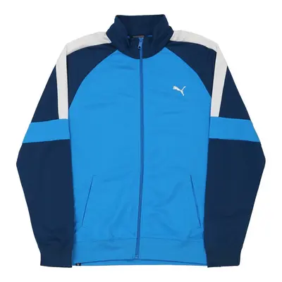 Puma Track Jacket - Large Blue Polyester