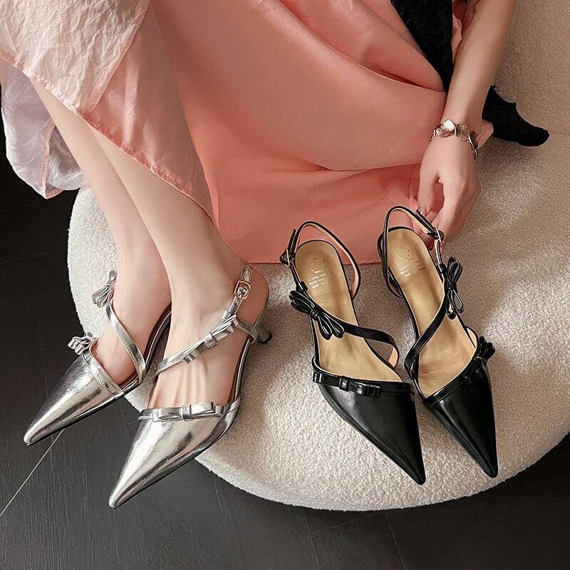 CHIKO Iiragarte Pointy Toe Stiletto Slingback Shoes