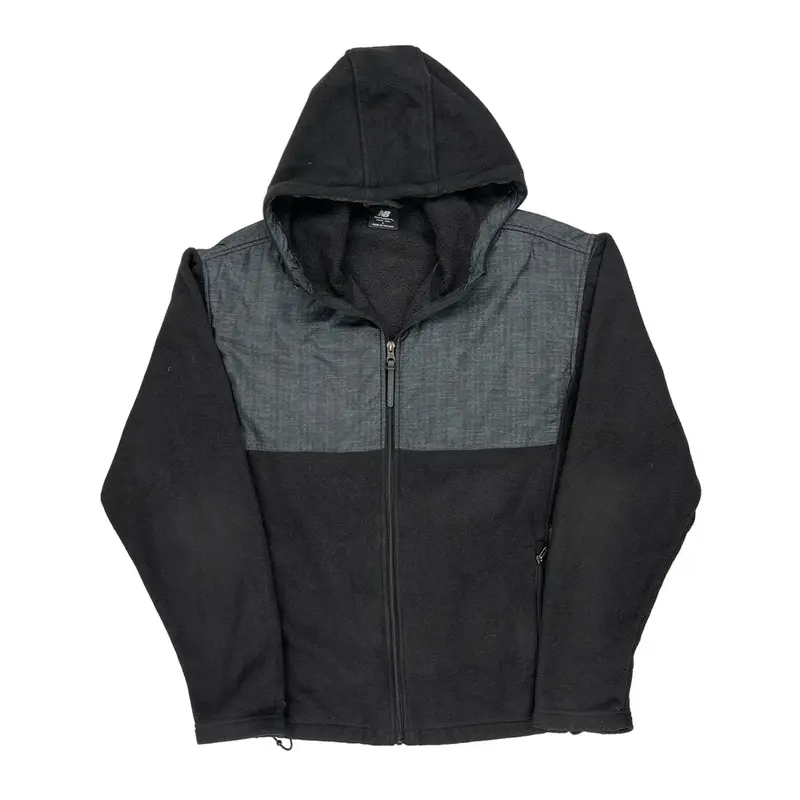 New Balance Fleece Jacket - Large Black Polyester